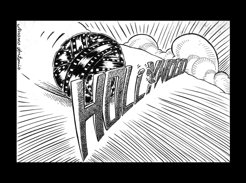 Editorial illustration for Gazeta Mercantil, pen and ink