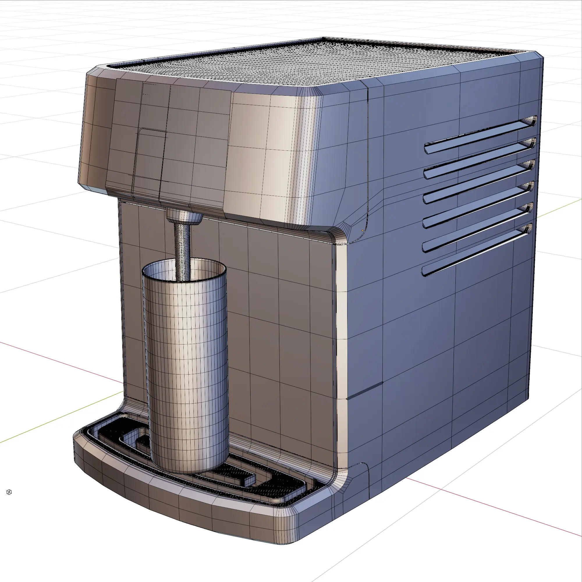 Brastemp — purificador de água, render 3D
