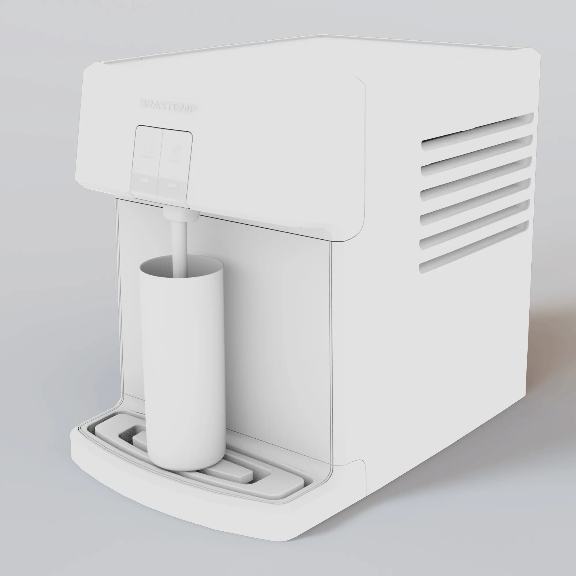 Brastemp — purificador de água, render 3D