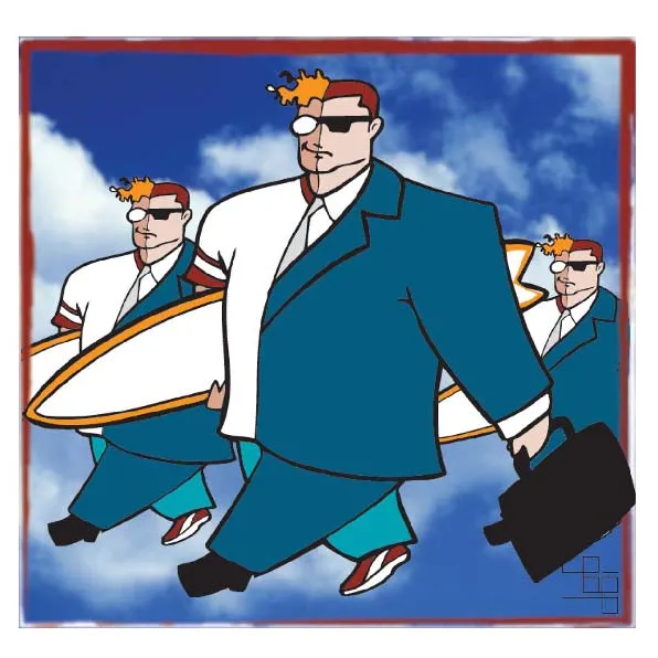 Editorial illustration for Gazeta Mercantil, digital, 2005-2006