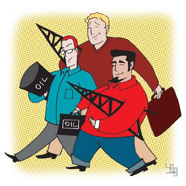 Editorial illustration for Gazeta Mercantil, digital, 2005-2006