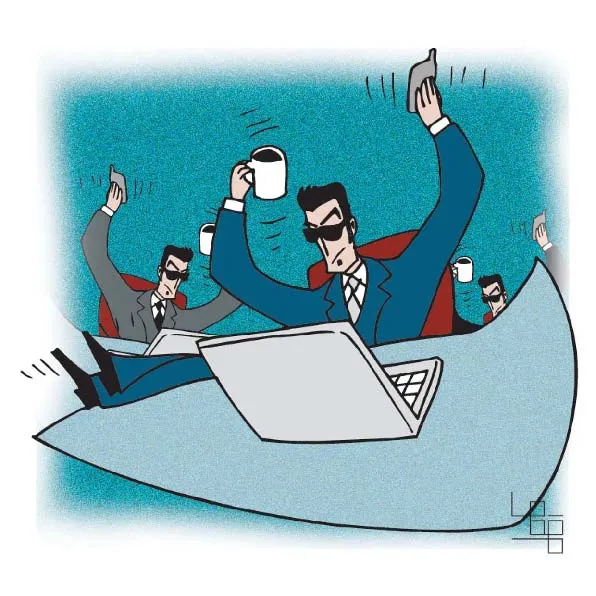 Editorial illustration for Gazeta Mercantil, digital, 2005-2006